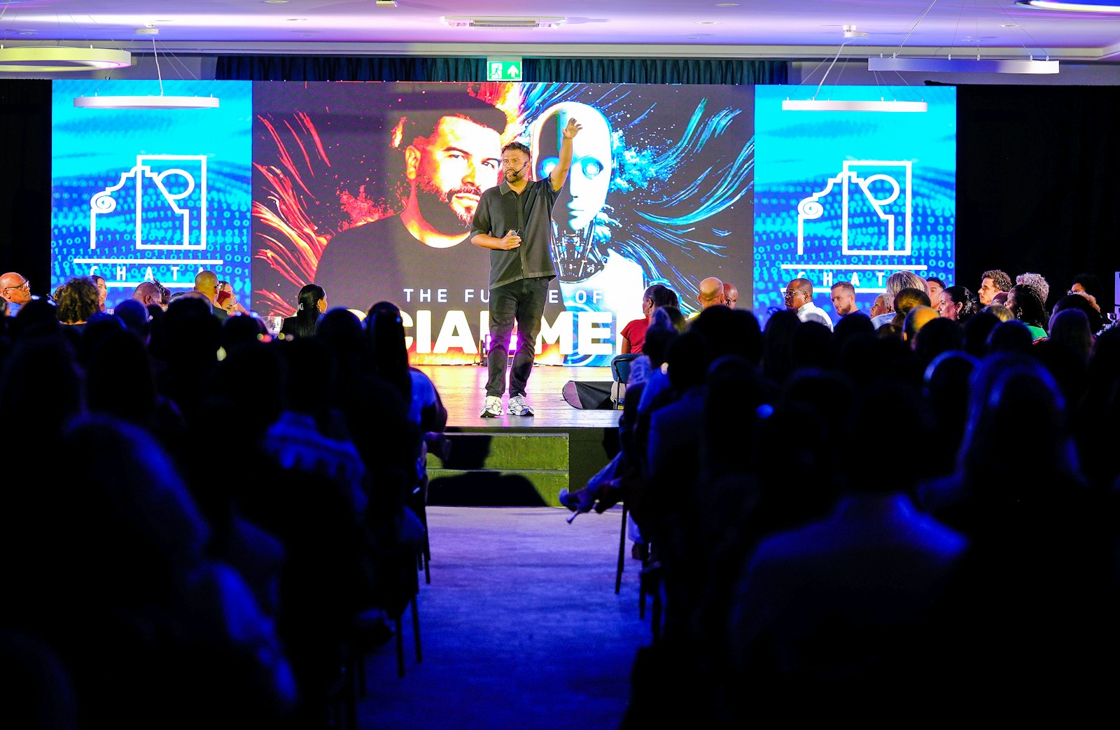 Conference audience at an Eventi X event